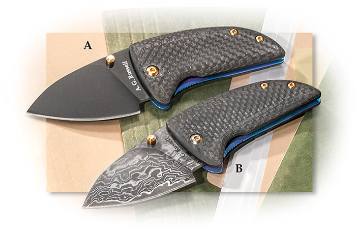 A.G. Russell Doodle Bug – Damascus Blade
