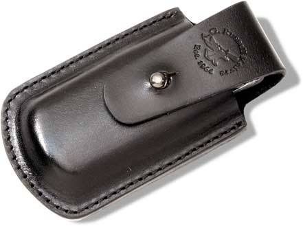 A. G. Russell Black Leather Belt Pouch