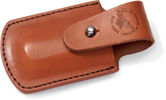 BROWN LEATHER POUCH FOR SOWBELLY TRAPPER