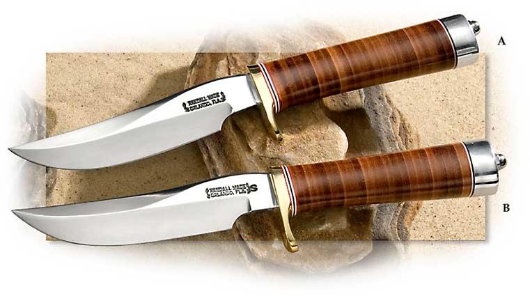 Randall Model 3 Hunter - Stacked Leather Handle, O-1 tool steel