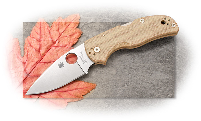 Spyderco Native 5 Brown Canvas Micarta