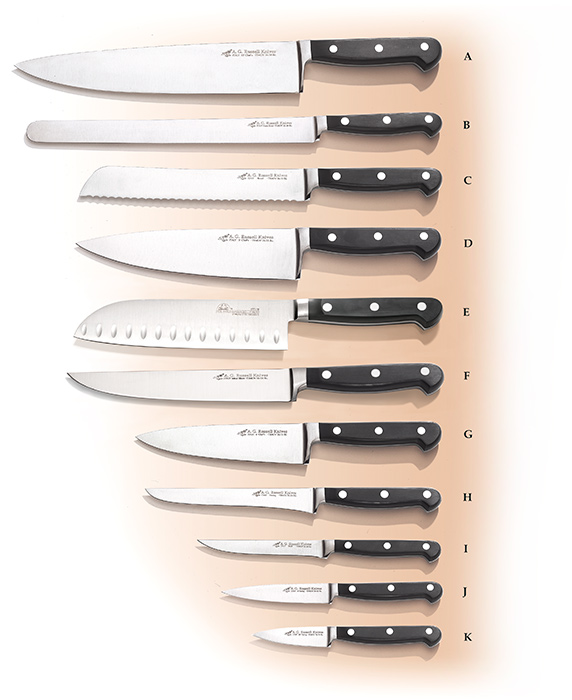A.G. Russell 10" Professional Chef's Knife