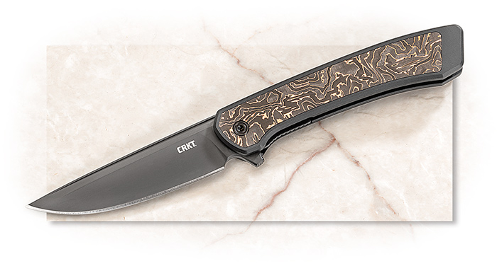 CRKT Q Compact Marbled Carbon Fiber