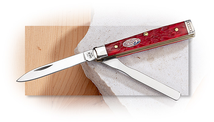 Case Baby Doc Red Jigged Bone