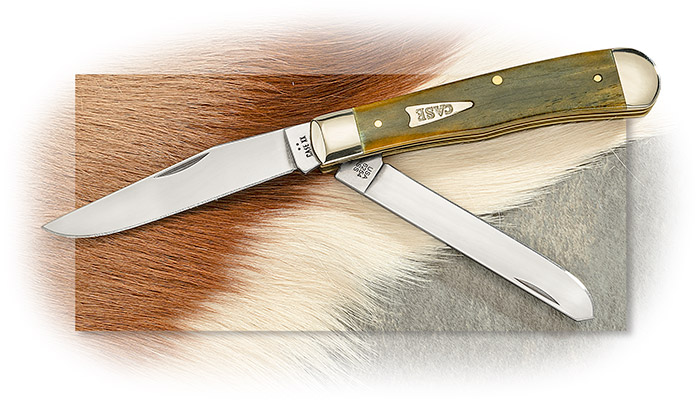 W.R. Case & Sons Olive Green Bone Trapper