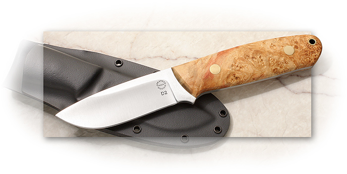 Arkansas Made Dozier Master Skinner with Pink Box Elder Burl