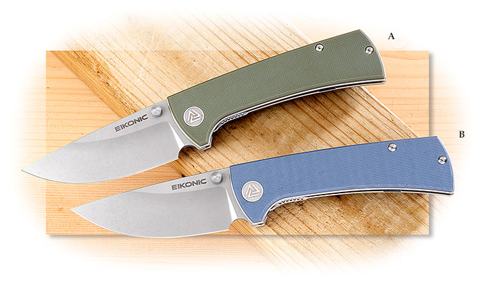 Eikonic RCK9 Folder Green Micarta
