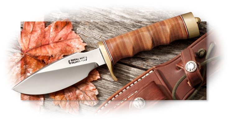 Randall Model 11 Alaskan Skinner with Fingergrooved Leather Handle