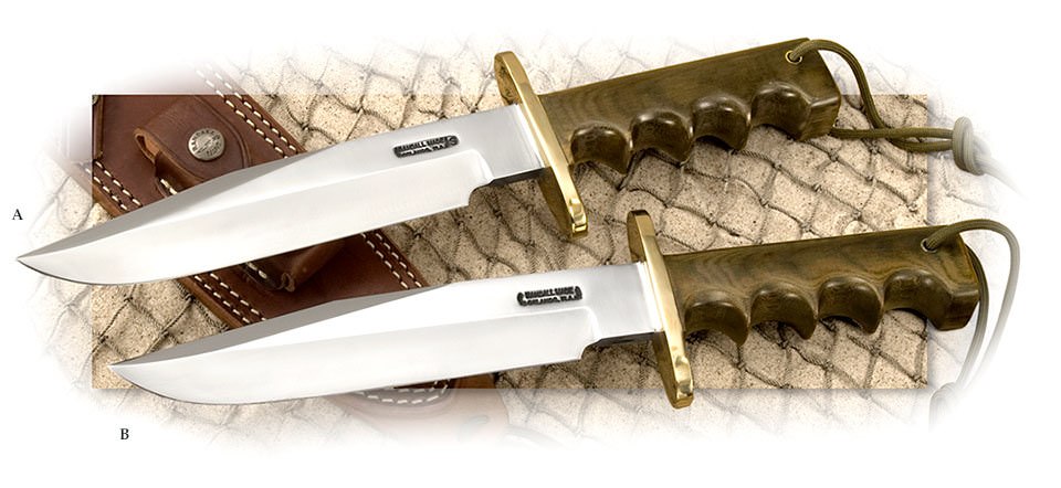 Randall Model 14 Attack with Green Micarta Handle stainless