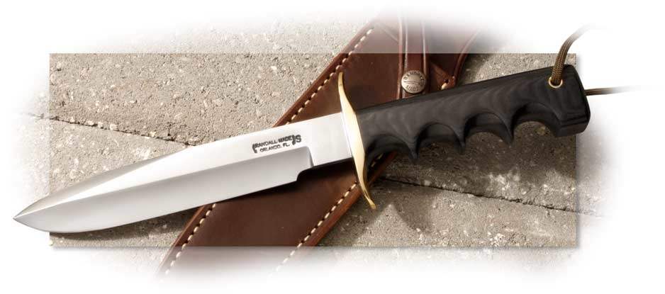 Randall Model 16 Dive Double Hilt with Black Micarta Handle