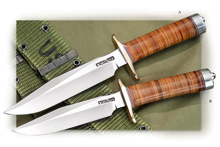 Randall 7" Model 1 with Stacked Leather