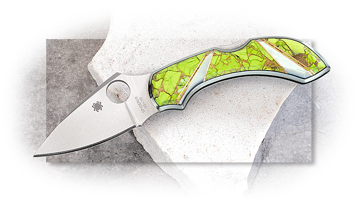 Spyderco Dragonfly with Green Turquoise
