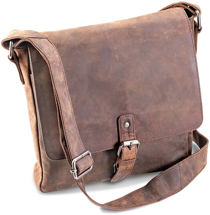 Crazy Horse Leather Messenger